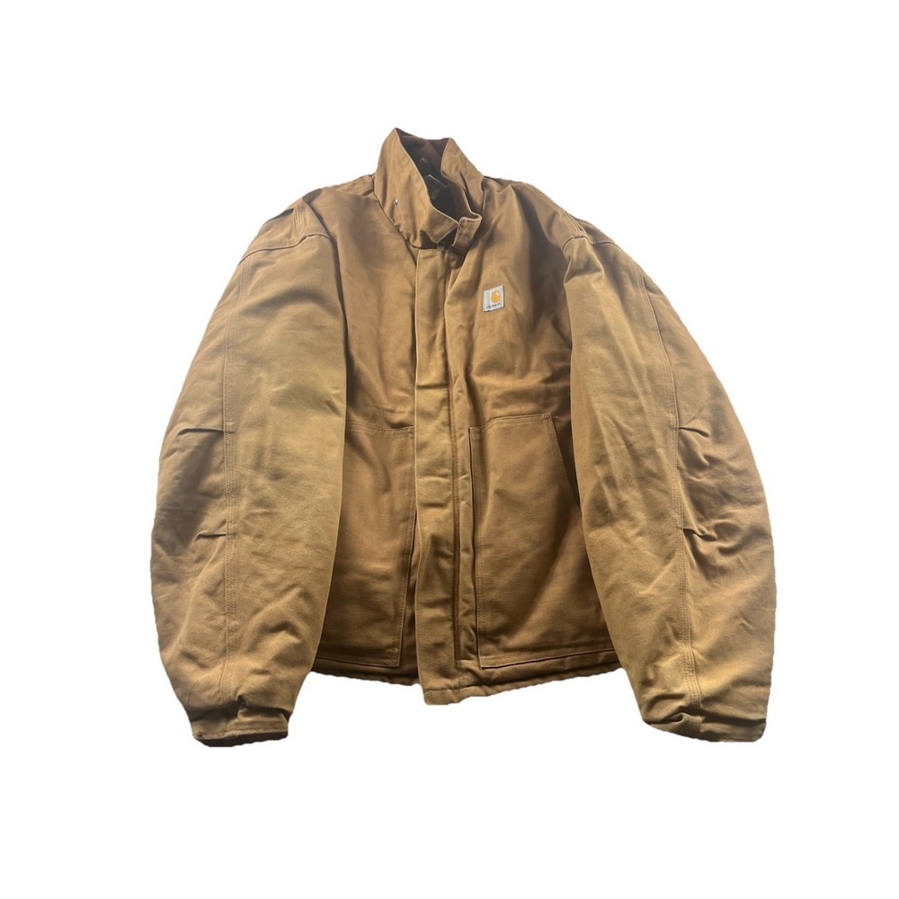 Vintage Carhartt Jacket Mens 52 Brown Arctic Detroit Quilted Canvas J02 BRN Duck